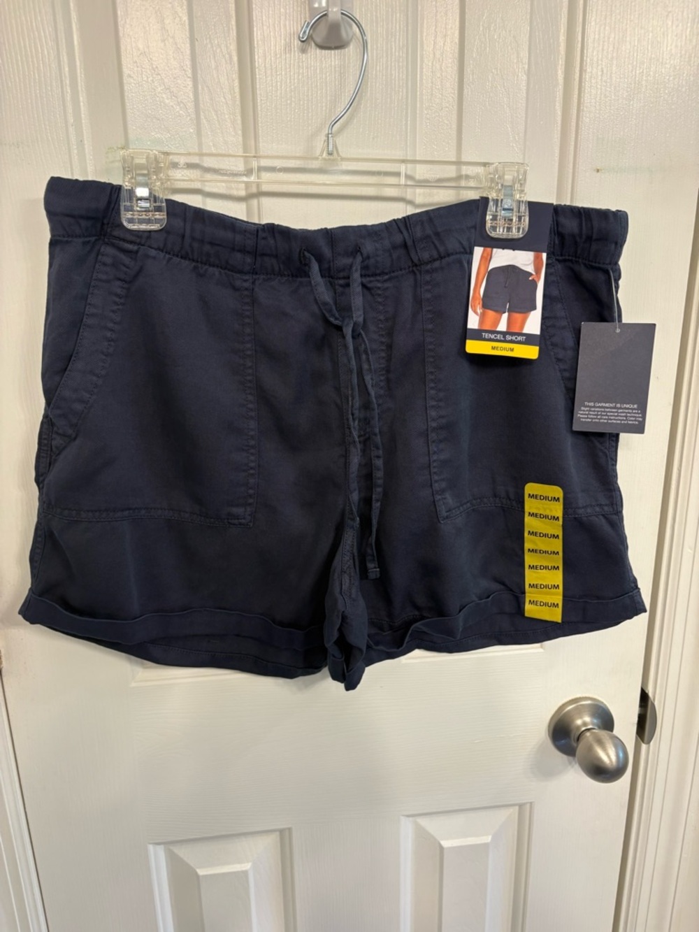GAP Women's Navy Tencel Drawstring Shorts